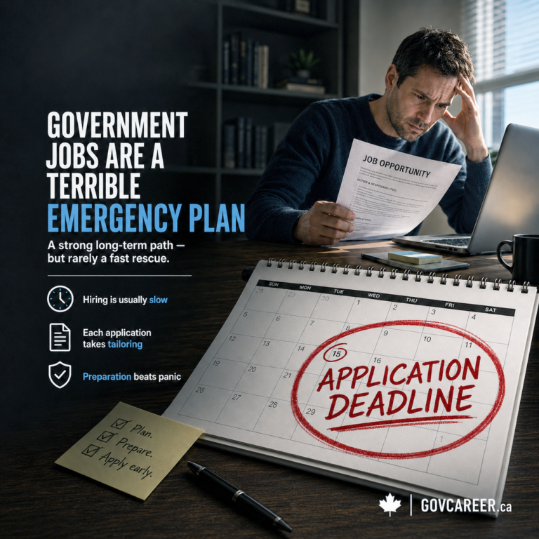 Government Jobs in Canada Are Not a Good Emergency Plan