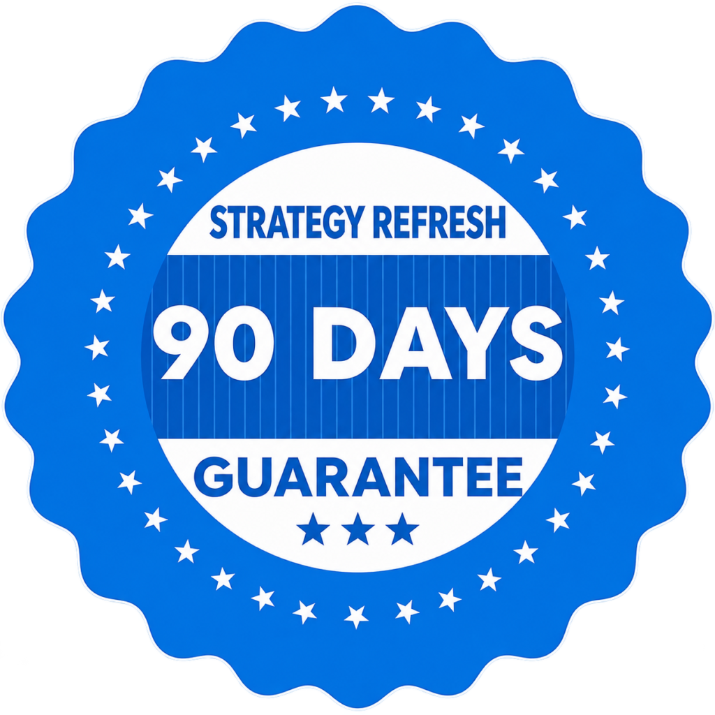 90-Day Strategy Refresh Guarantee badge for GovReady